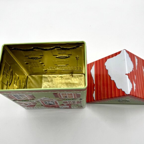 Harry London Christmas Santa's House 3D Tin Canister Empty - Picture 7 of 10
